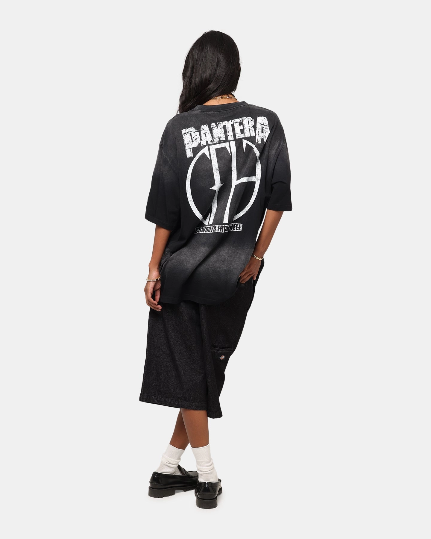 Pantera F#cking Hostile Vintage T-Shirt Washed Black MinimalistDesign graduation