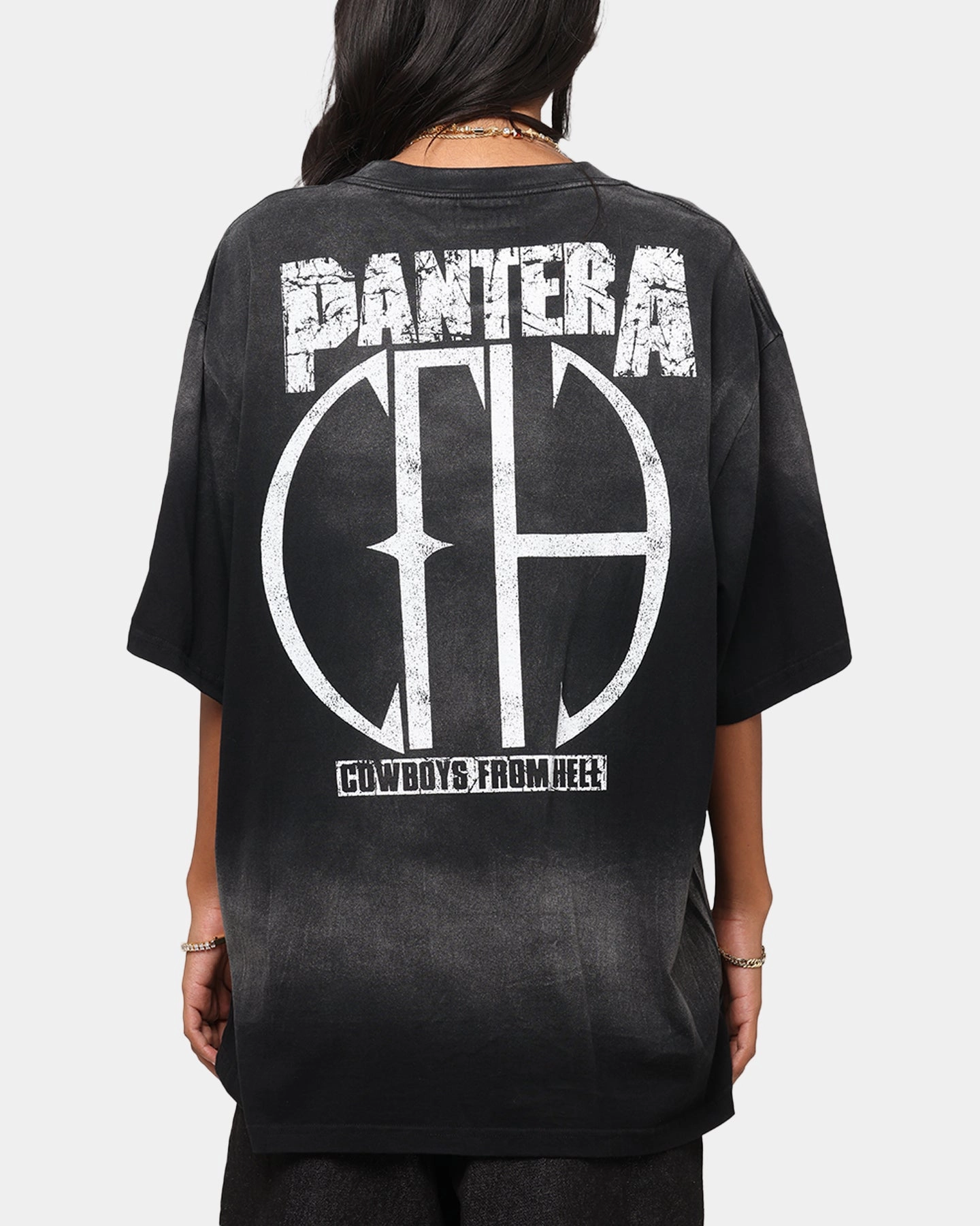 ColorfastFabricTech Pantera F#cking Hostile Vintage T-Shirt Washed Black