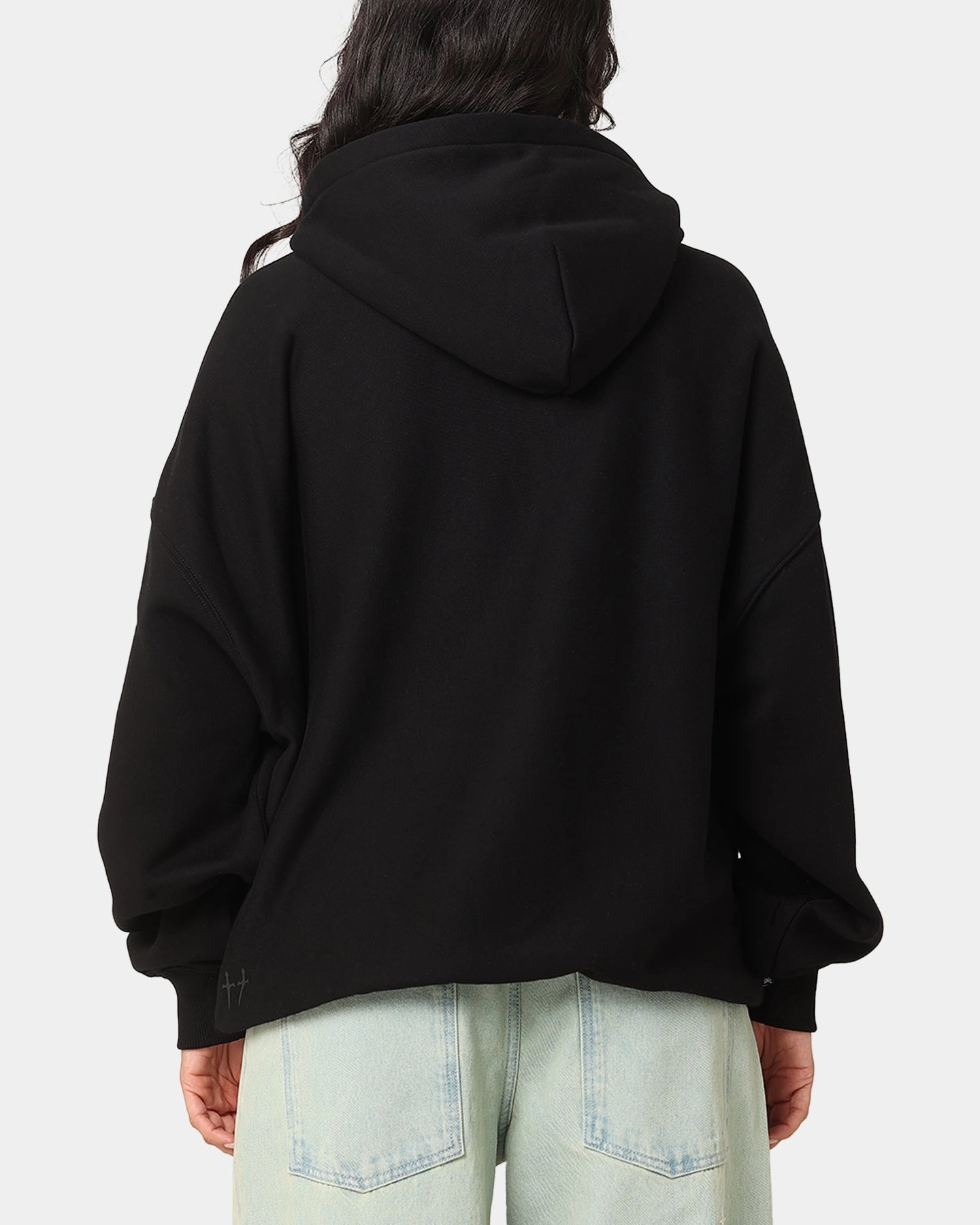 Pink Saint Morta Scribere Premium Hoodie Black