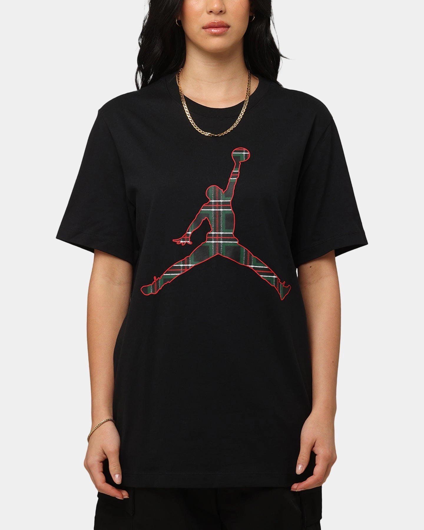 Jordan Flight Essentials Holiday Crewneck T-Shirt Black Sports Apparel Breathable Cotton Fabric