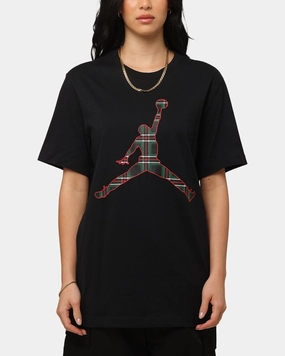 Jordan Flight Essentials Holiday Crewneck T-Shirt Black Sports Apparel Breathable Cotton Fabric