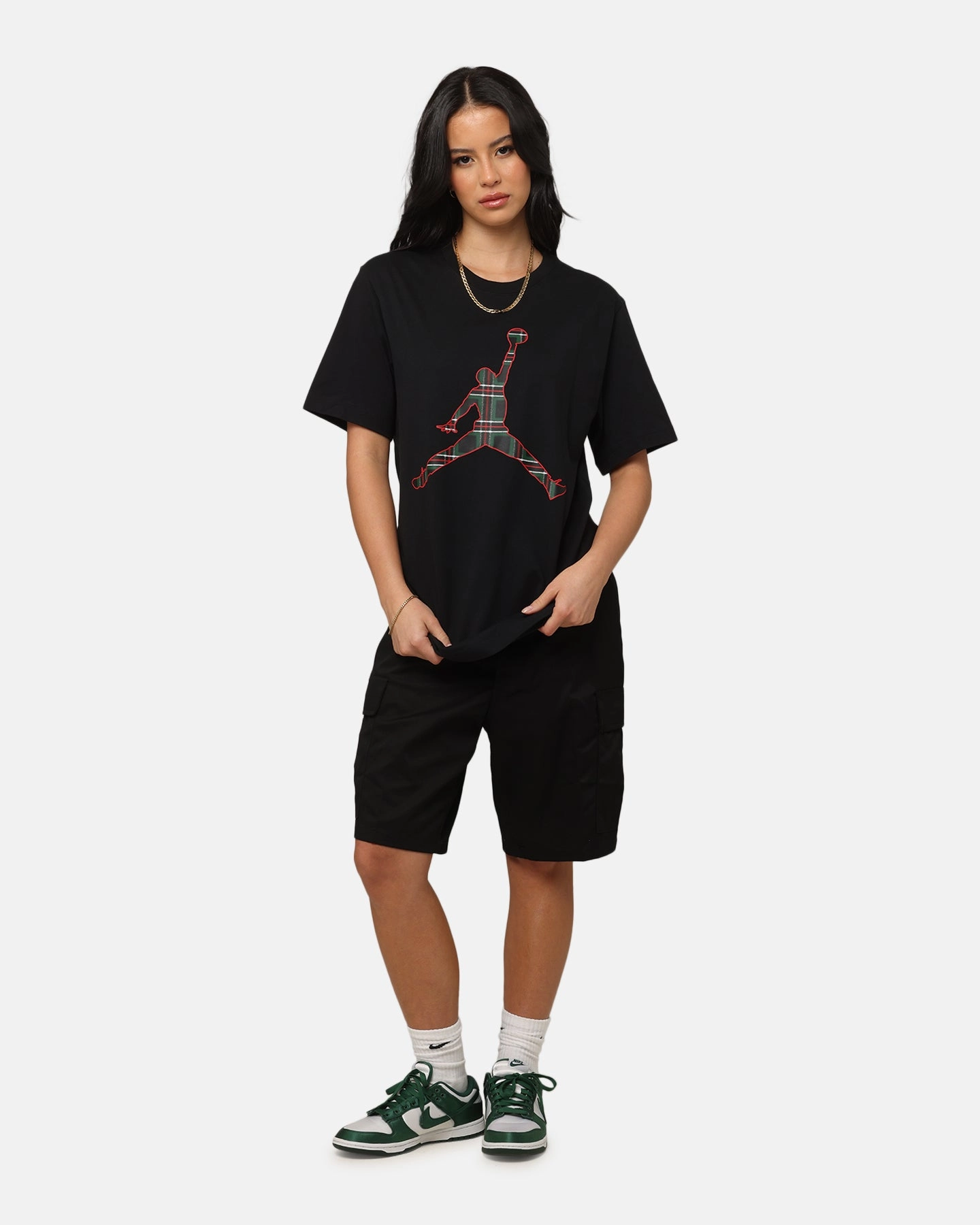 Jordan Flight Essentials Holiday Crewneck T-Shirt Black Chilly Layer Active Layering