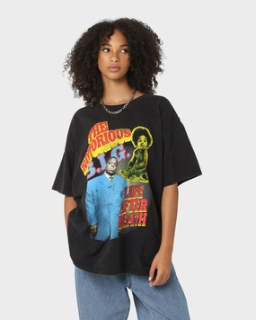 Comfy Pieces Fit for All Seasons Notorious B.I.G Biggie Bootleg Vintage T-Shirt Black Wash