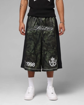 Abrasion Defying Knee Patches Loiter Fight Club 3 Quarter Shorts Woodland Camo