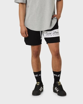 Carre Premium Athletic Sweat Shorts Black present for him