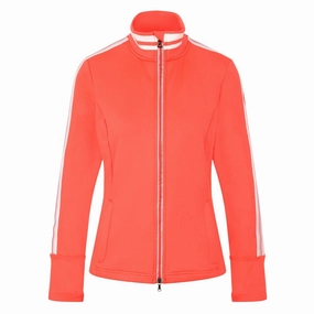 Bogner Lya Golf Jacket Neon Orange - FW21 Women Slim Fit Design Reused Cloth