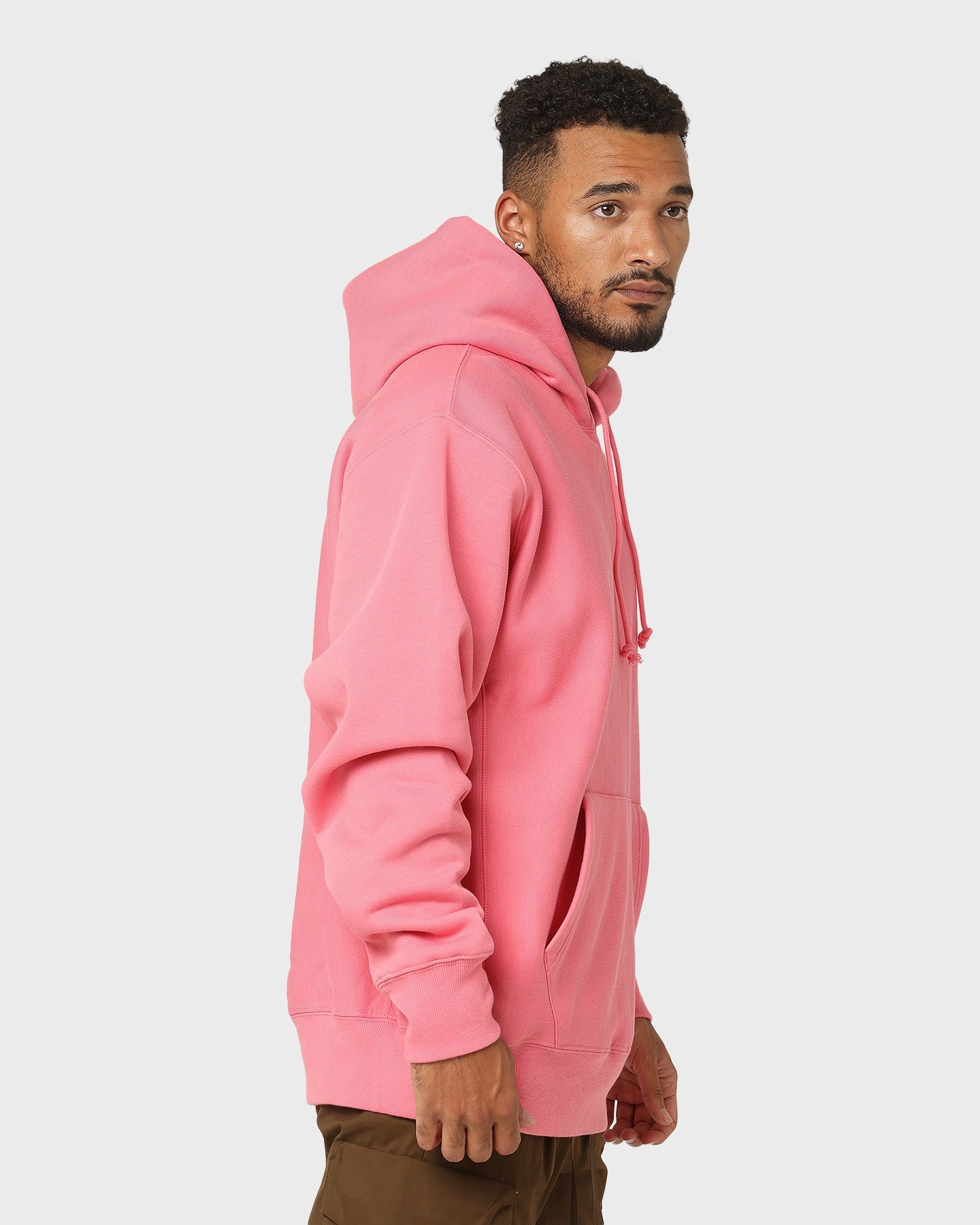 Pocket-square Champion Reverse Weave Hood Tickled Rose