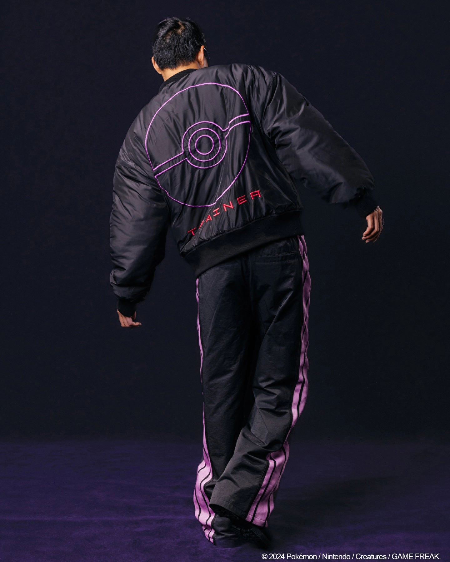 Pok??mon By Loiter Master Ball Bomber Jacket Black Wind Barrier
