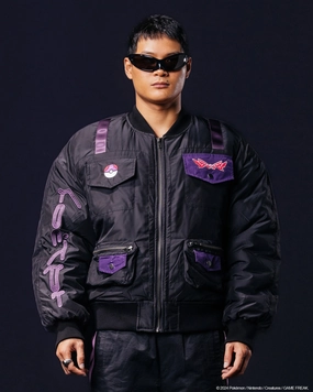 Pok??mon By Loiter Master Ball Bomber Jacket Black Sanction
