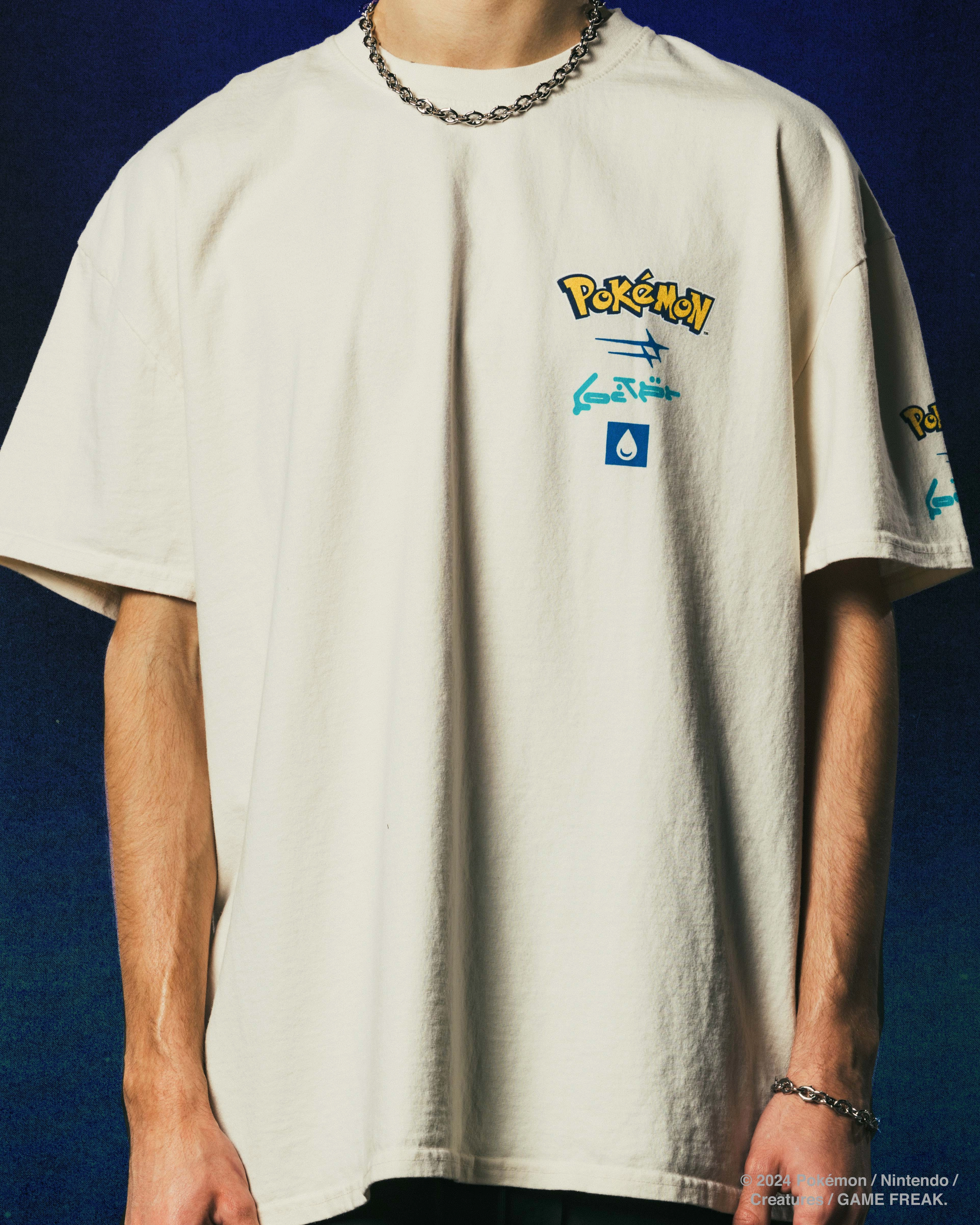 Soft and Relaxed Comfortable Fit Wear Pok??mon By Loiter Squirtle Heavyweight T-Shirt Off White
