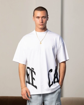 Carre Double Arch Oversized T-Shirt White Timeless and Chic