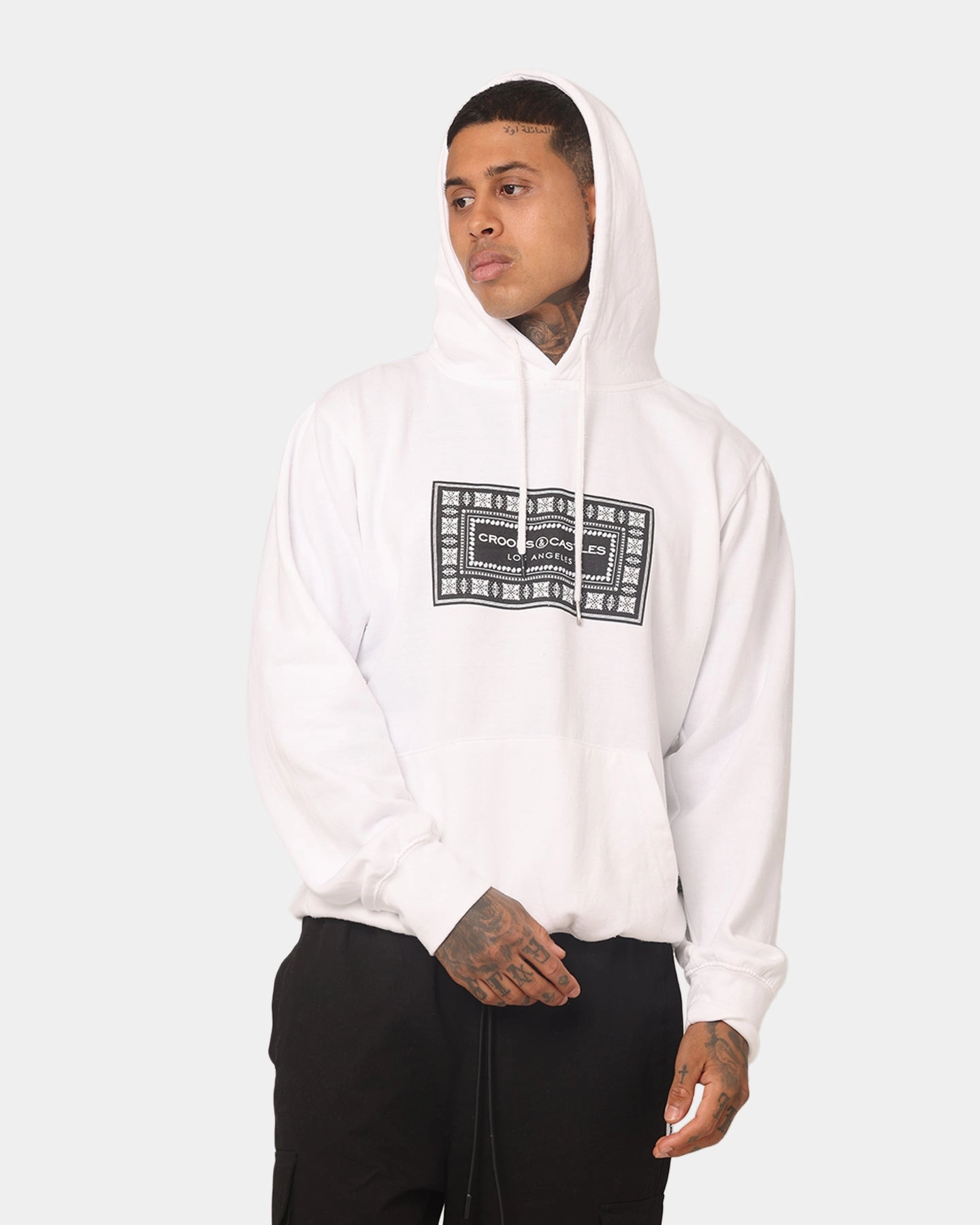 Checkered Crooks & Castles Box Relic Hoodie White