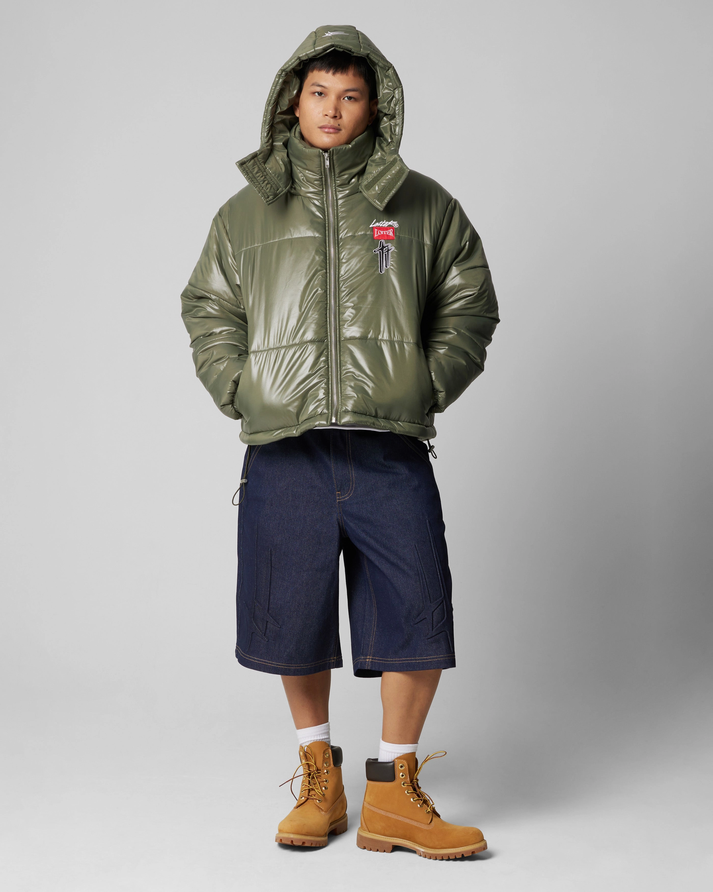 Loiter Star Born Puffer Jacket Green Soft Inner Lining Ergonomic Tailoring