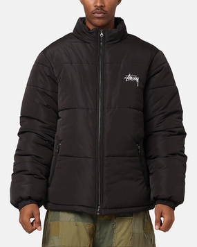 Odor Control Fabric Forest Stussy Stock 8 Ball Puffer Jacket Black