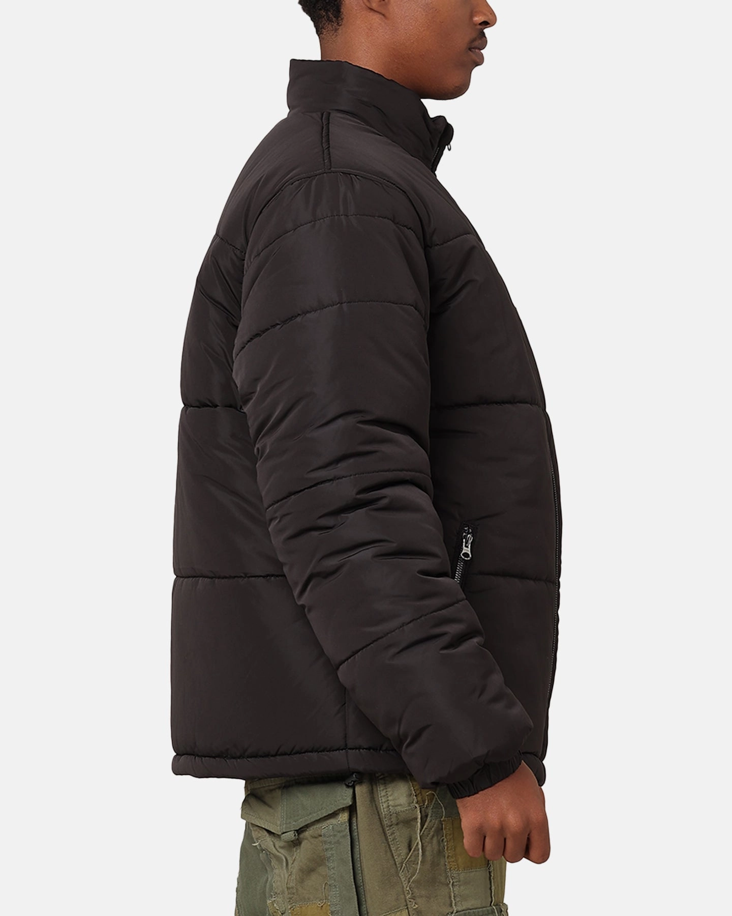 Button Snap Conversion Promote Stussy Stock 8 Ball Puffer Jacket Black