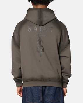 Low Profile Seam Build shock - absorbing Saint Morta Daggers Premium Hoodie Contrast Brown