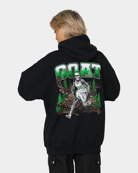 Waterproof Shell Goat Crew Buck Hunter Hoodie Black