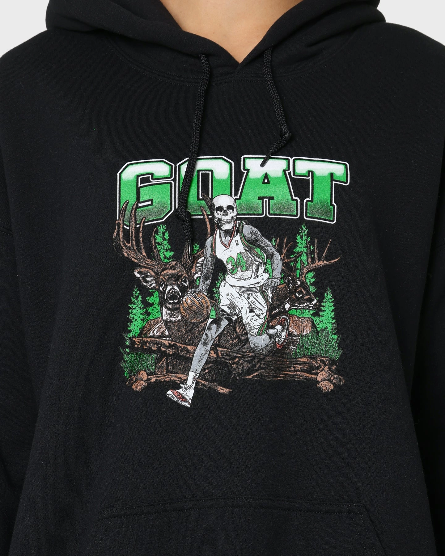 Allow Goat Crew Buck Hunter Hoodie Black