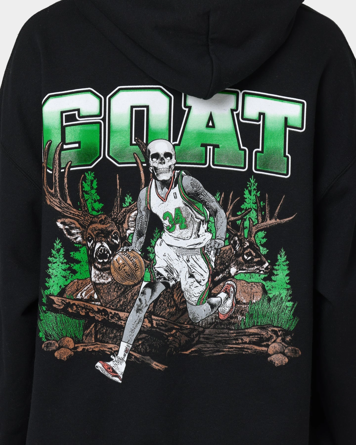 Goat Crew Buck Hunter Hoodie Black rehearsal