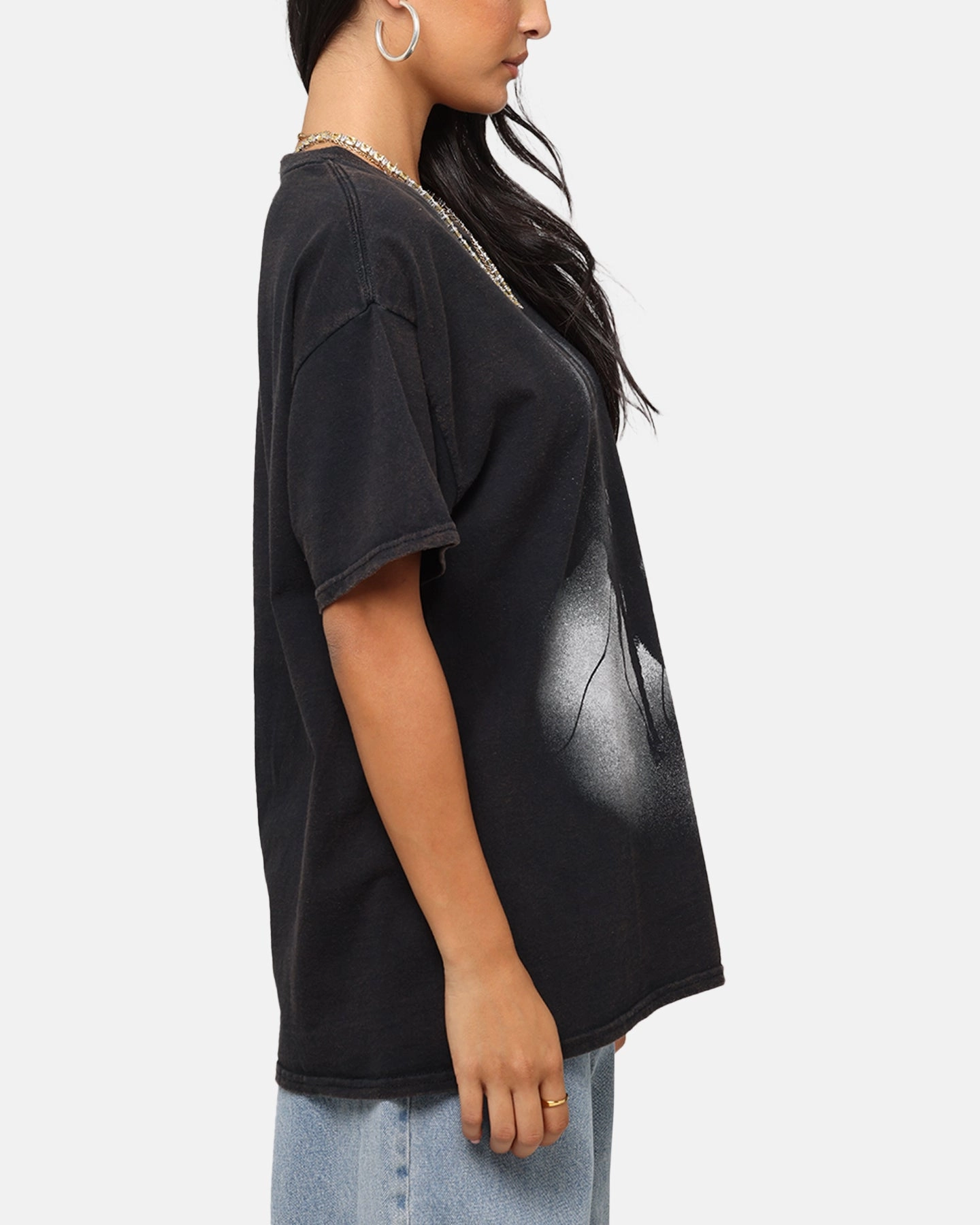 Poppy Poppy T-Shirt Black Vintage Easy Fit