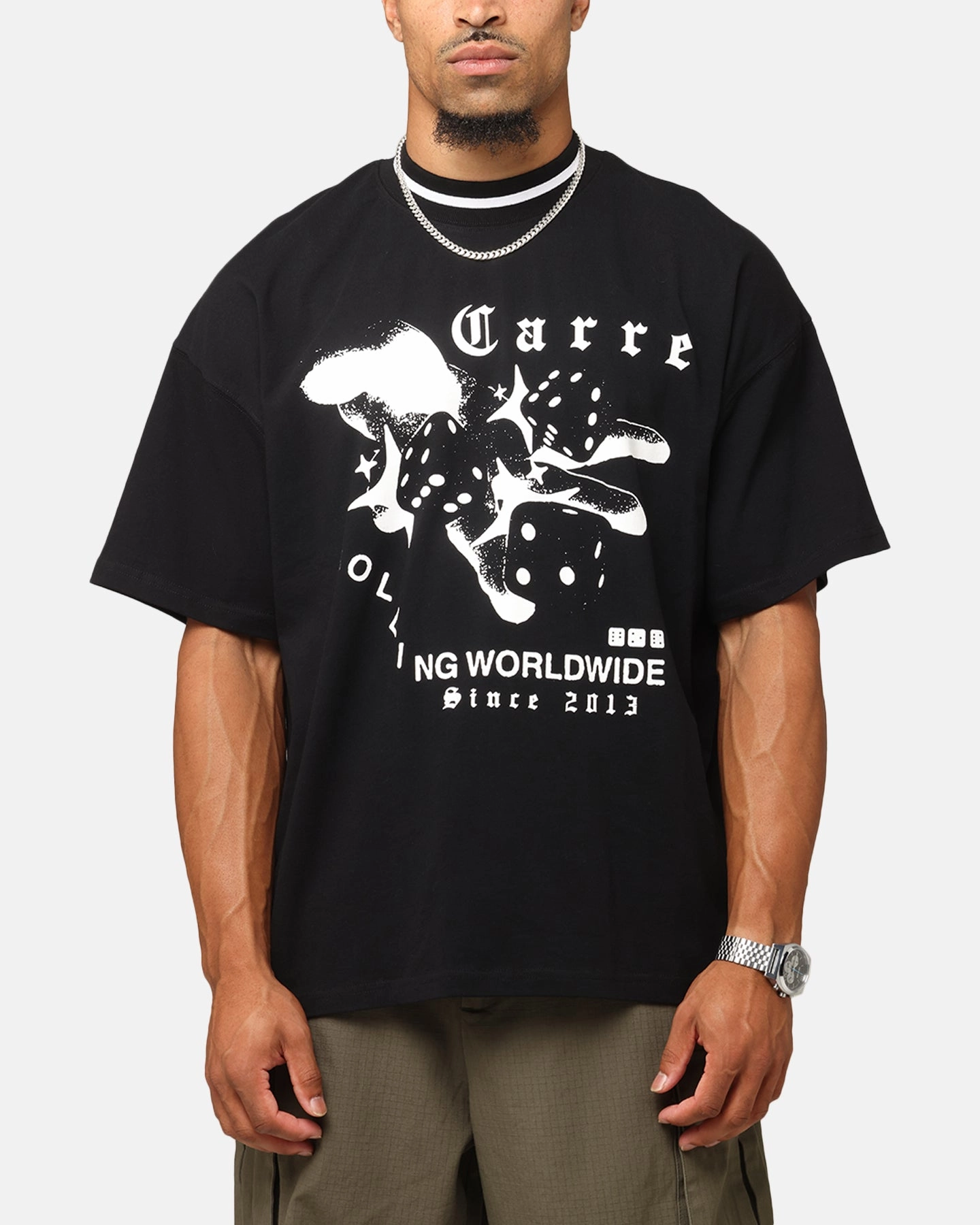 Carre Dice Club T-Shirt Black NonRestrictiveCut