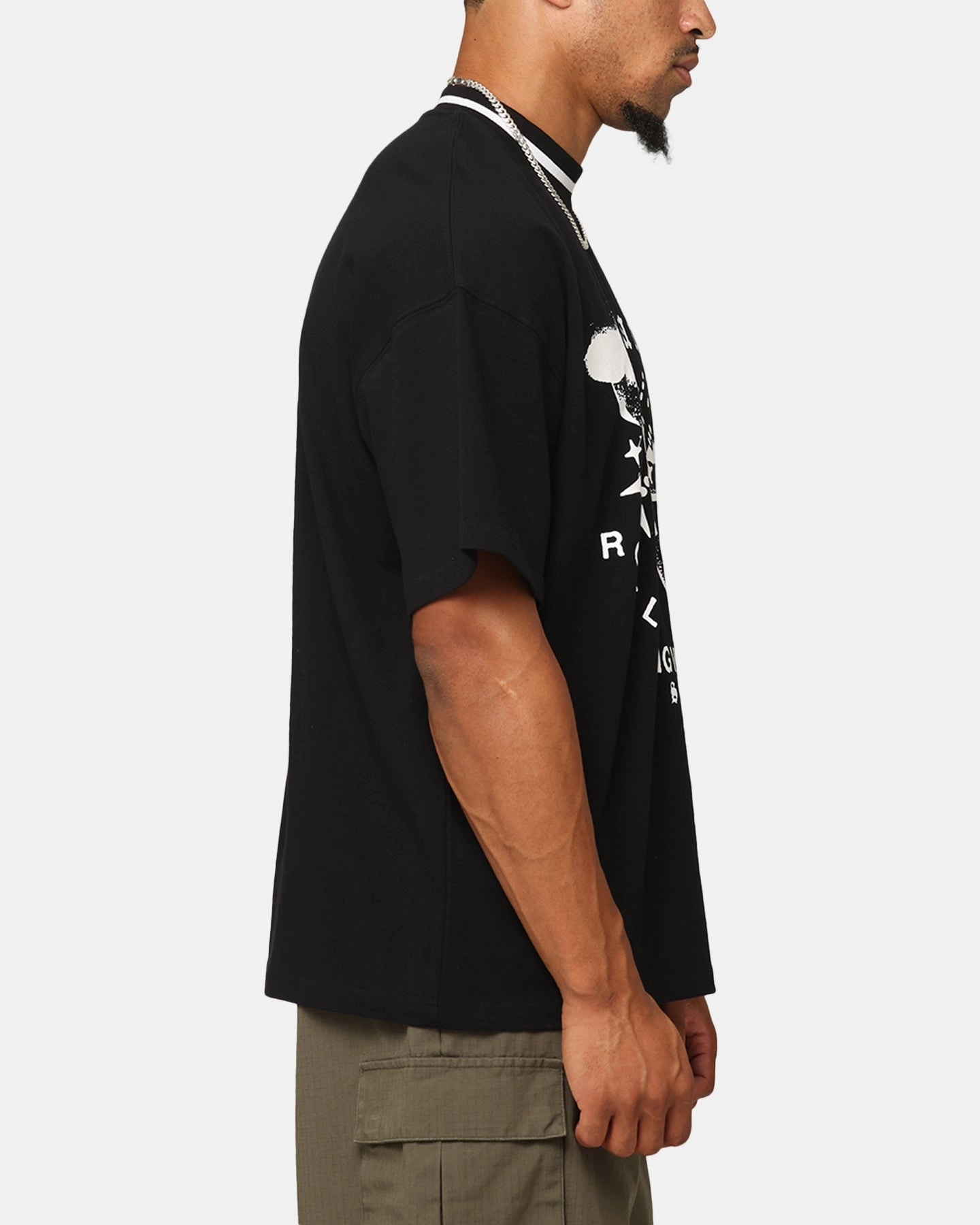 Carre Dice Club T-Shirt Black Formal Elegance Simple Comfort Look
