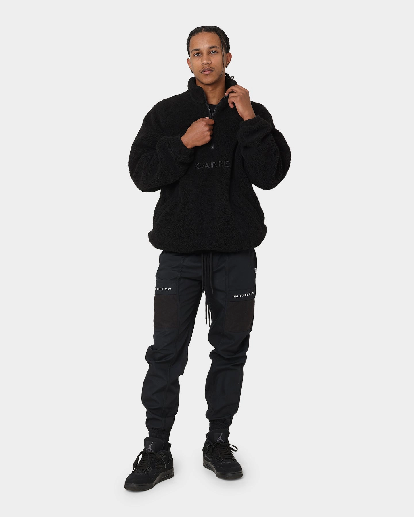 Carr?? Motion Fleece 3/4 Zip Jacket Black WaterproofSeams