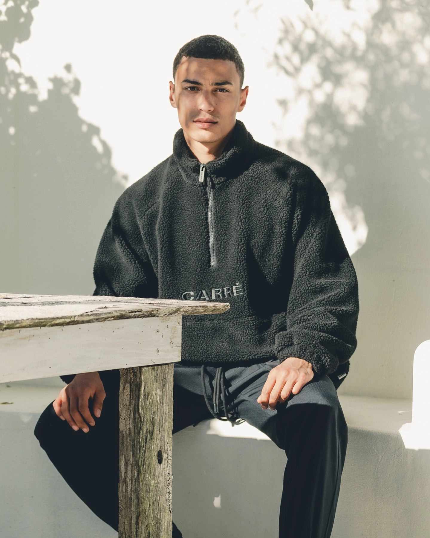 Carr?? Motion Fleece 3/4 Zip Jacket Black Noise Reducing Zippers restaurant
