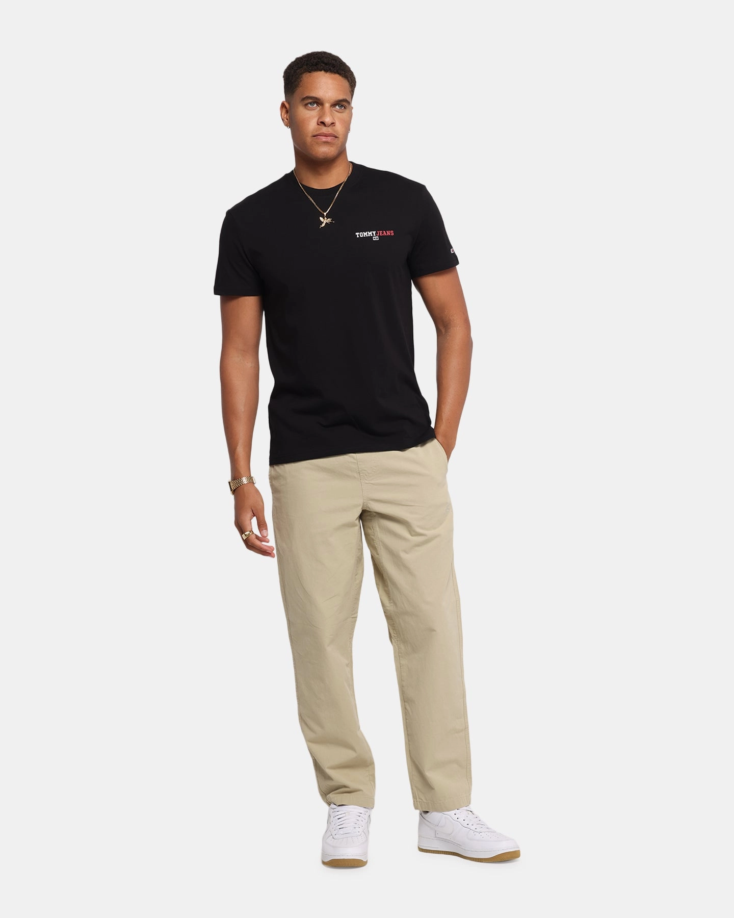 Tommy Jeans Regular DNA Graphic T-Shirt Black Ethically Sourced Material