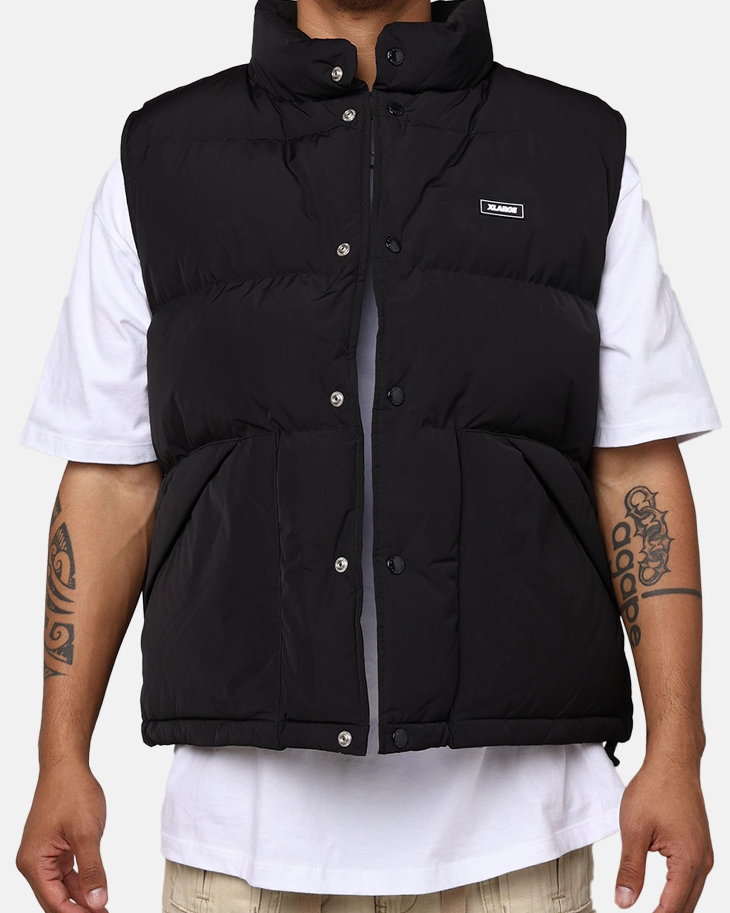 suitable for funerals X-Large Down Vest Black
