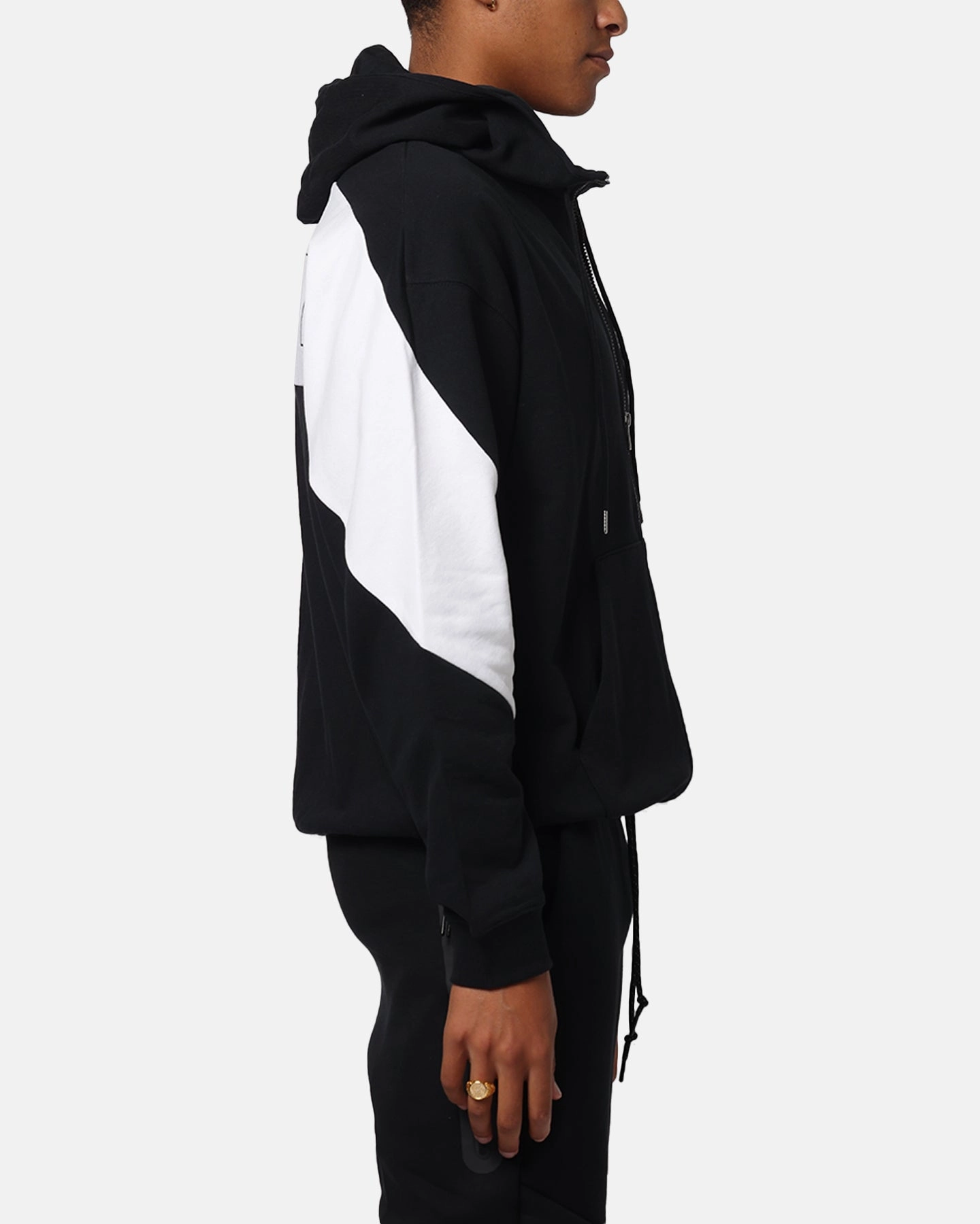 Nike Air Full-Zip Fleece Hoodie Black/White/White Silicome Grip