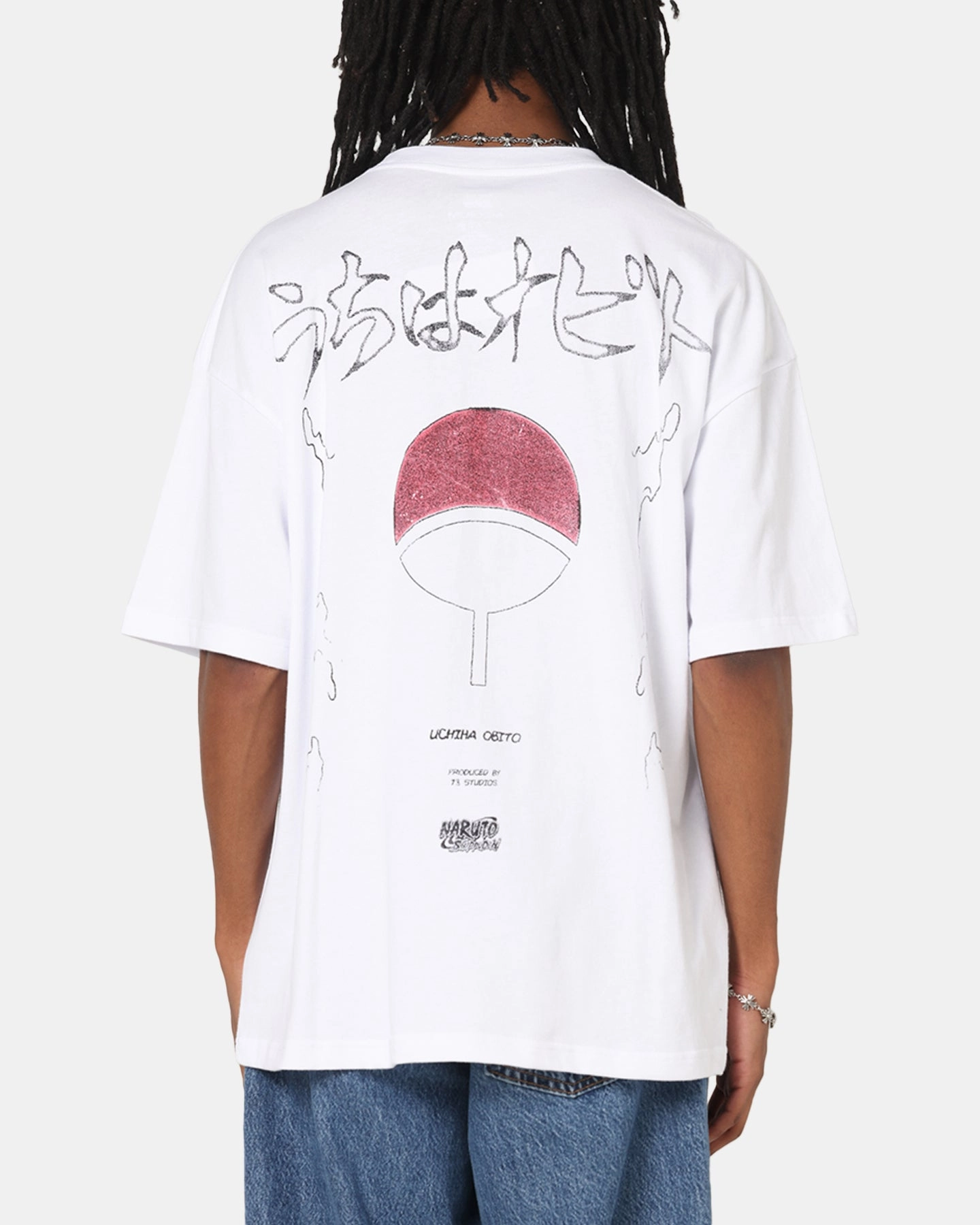 73 Studio X Naruto Shippuden Obito Vintage T-Shirt White Fashionable Wear