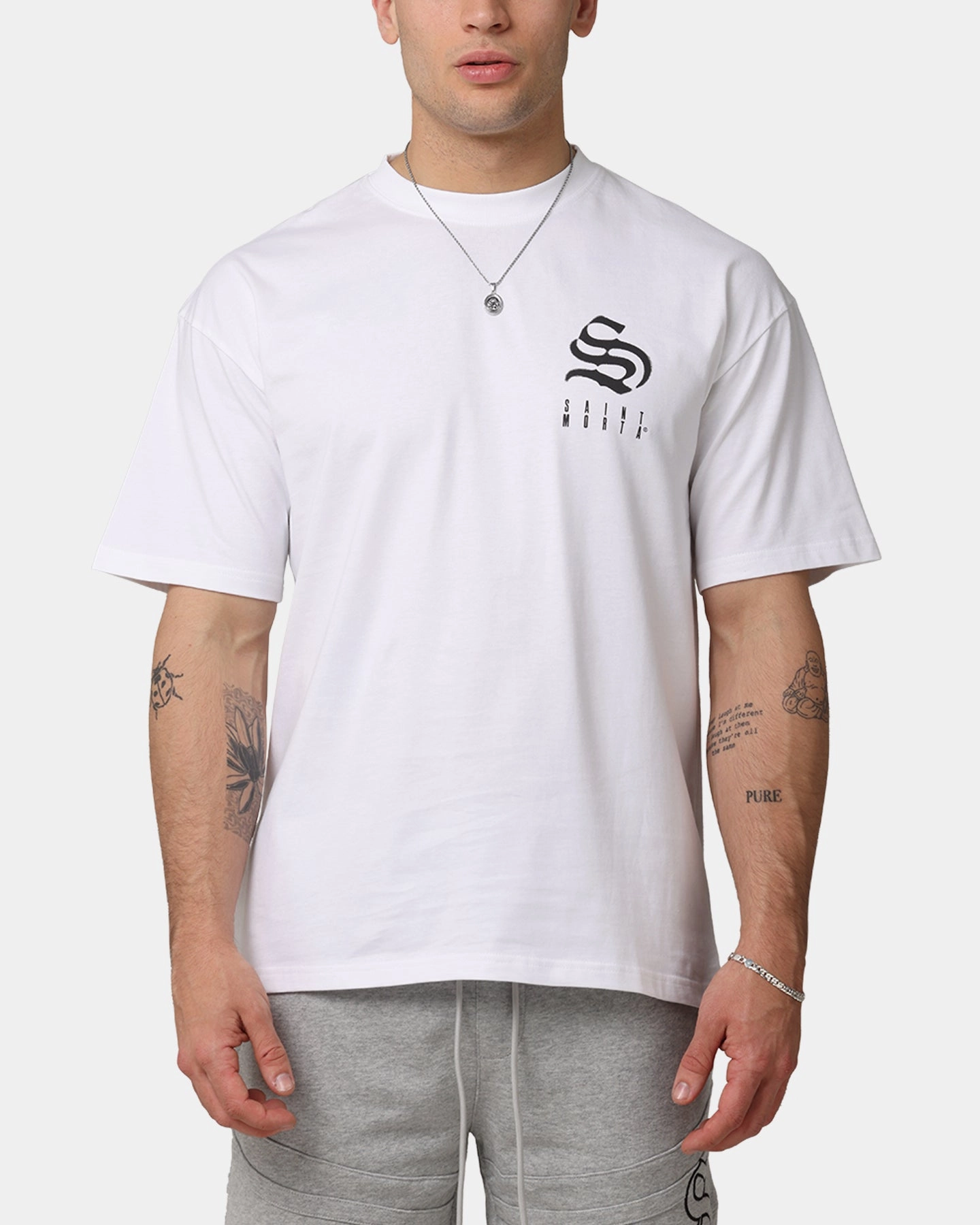 Saint Morta Gothic Rein Drop T-Shirt White School spirit Outdoor Comfort