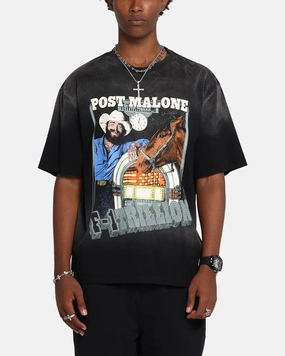 Post Malone F-1 Trillion Horse T-Shirt Black Wash Casual Chic Look