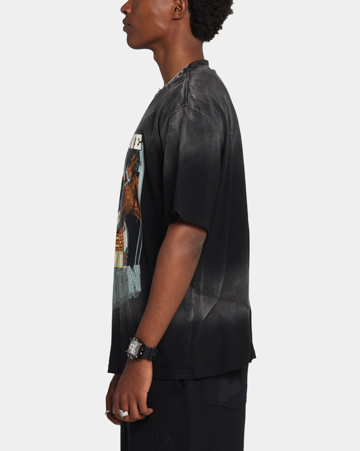 Post Malone F-1 Trillion Horse T-Shirt Black Wash Active Comfort Wear Non Toxic Materials