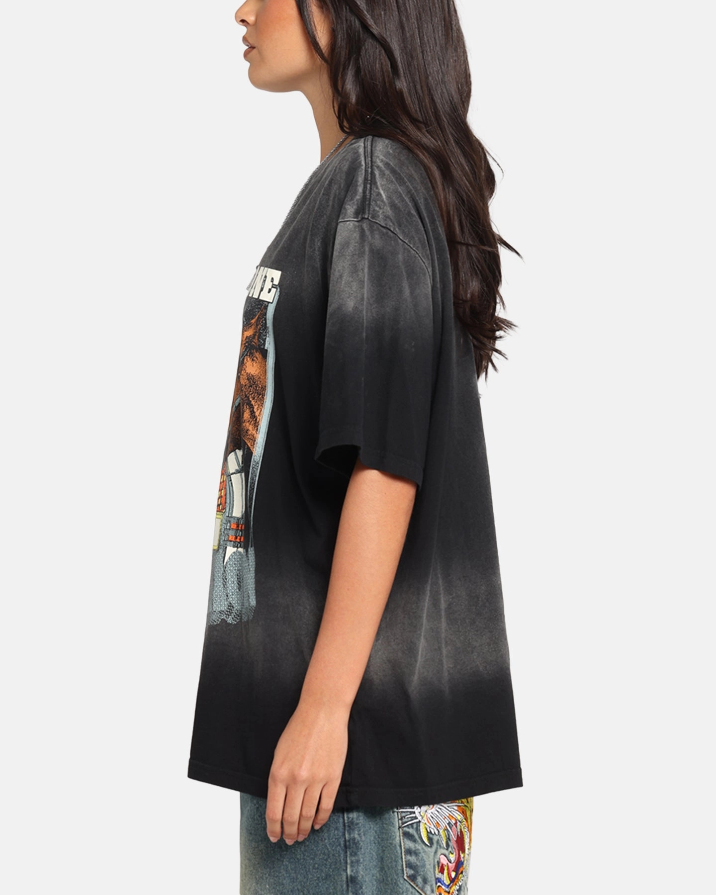 AllSeasonWear Post Malone F-1 Trillion Horse T-Shirt Black Wash