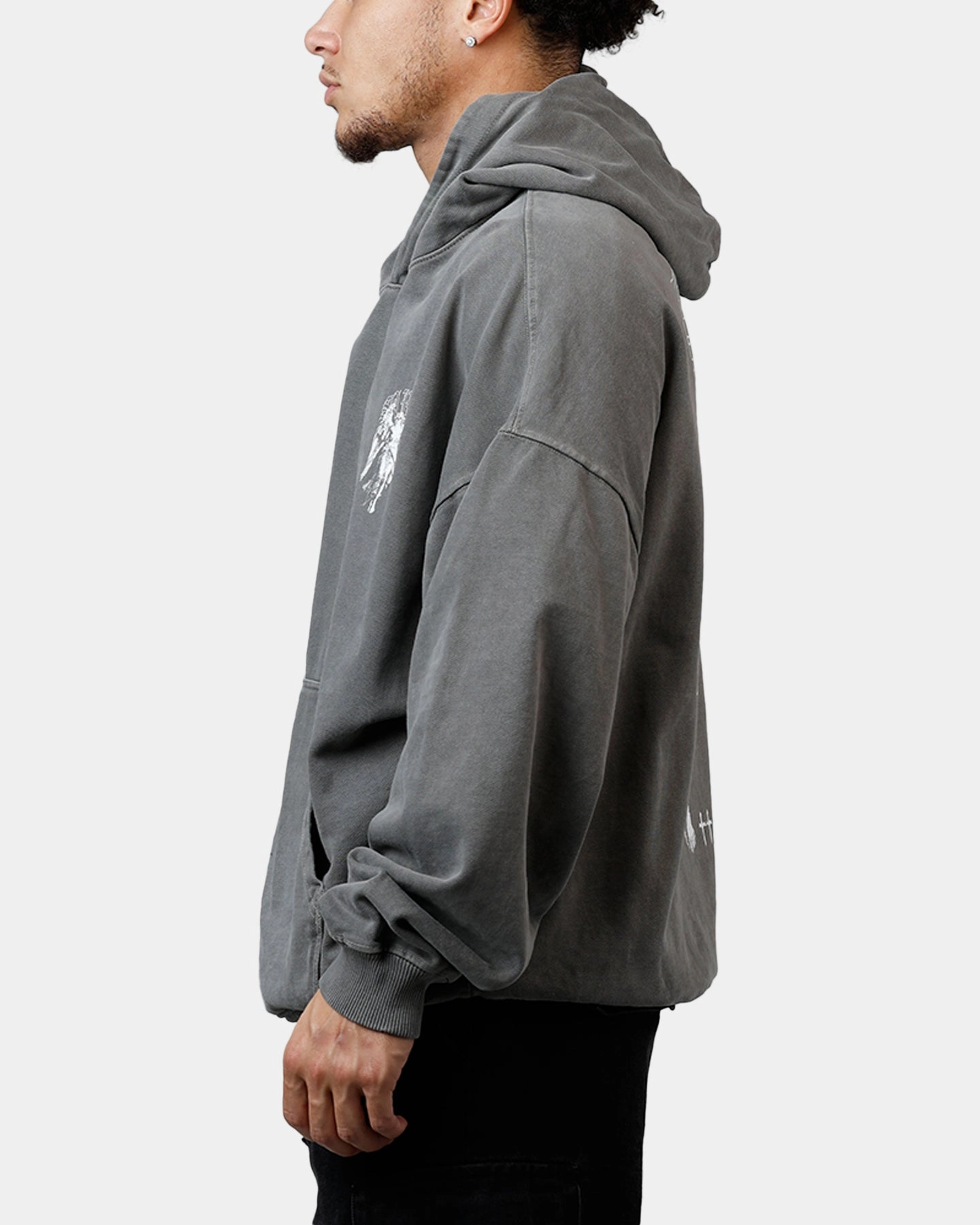 Flexible Movement Skiing Saint Morta Lucian Premium Hoodie Washed Charcoal