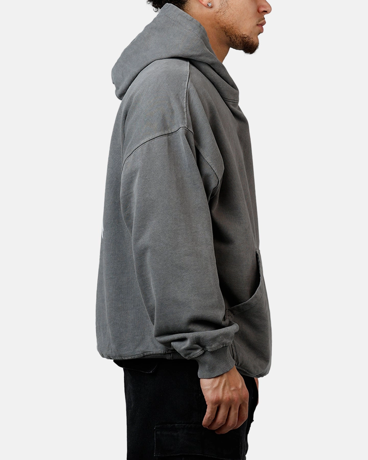 Saint Morta Lucian Premium Hoodie Washed Charcoal Durable Stitching Stand