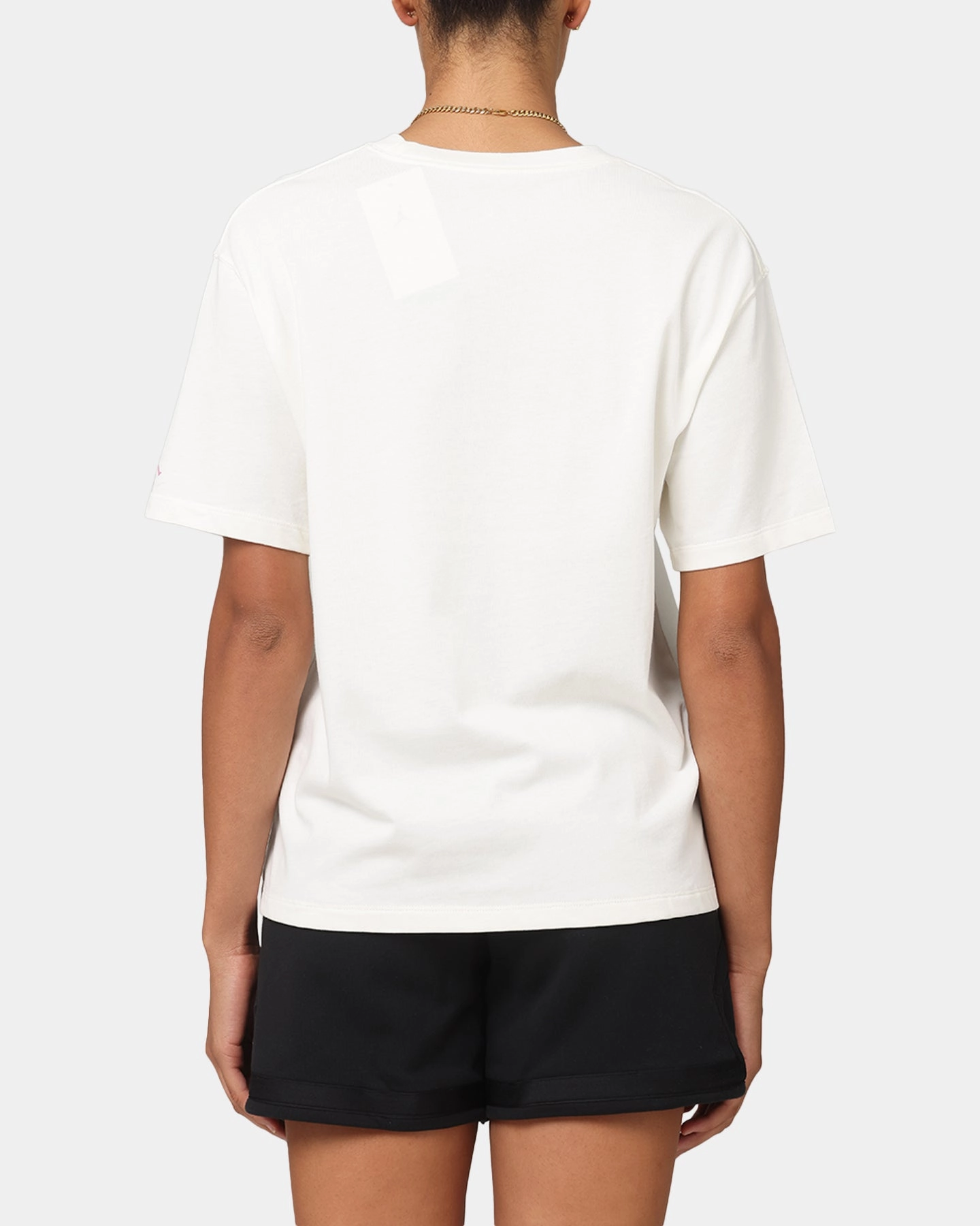 Flexible Neckband Jordan Women's Heritage Graphic T-Shirt Sail/Orchid