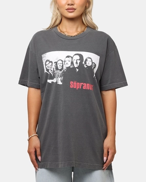 The Sopranos Post Established 1999 Vintage T-Shirt Faded Black Casual Layer