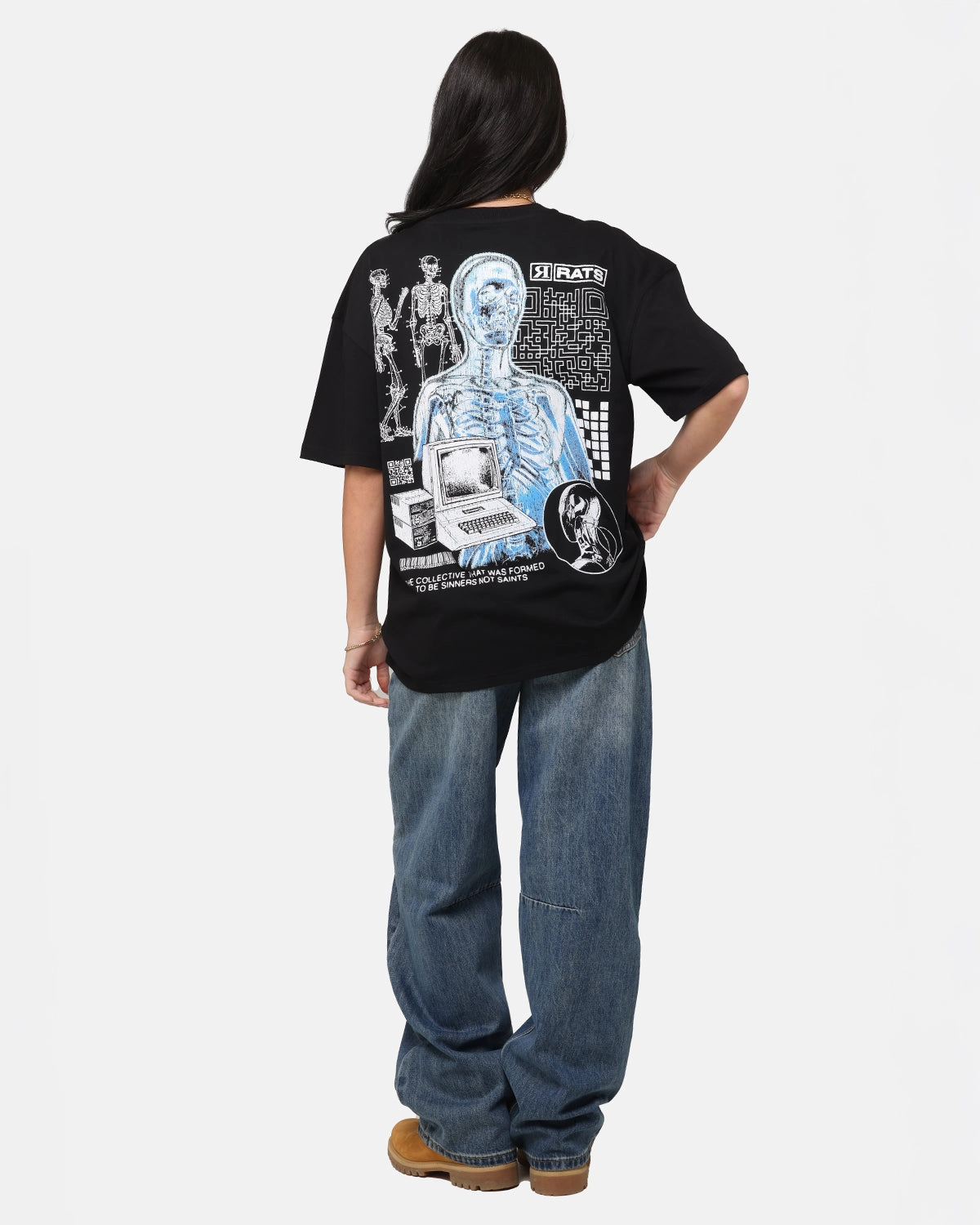 Goat Crew AI T-Shirt Black Comfortable fit Cool Weather Wear