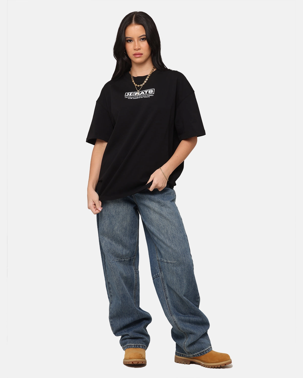Goat Crew AI T-Shirt Black Timeless Wear Daily Favorite