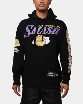 Hyperfly X My Hero Academia X NBA Los Angeles Lakers Hoodie Black family trip Winter Weather Protection