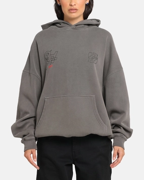 The Anti Order Arcade Boxy Hoodie Washed Charcoal QuickDryFabric Talent