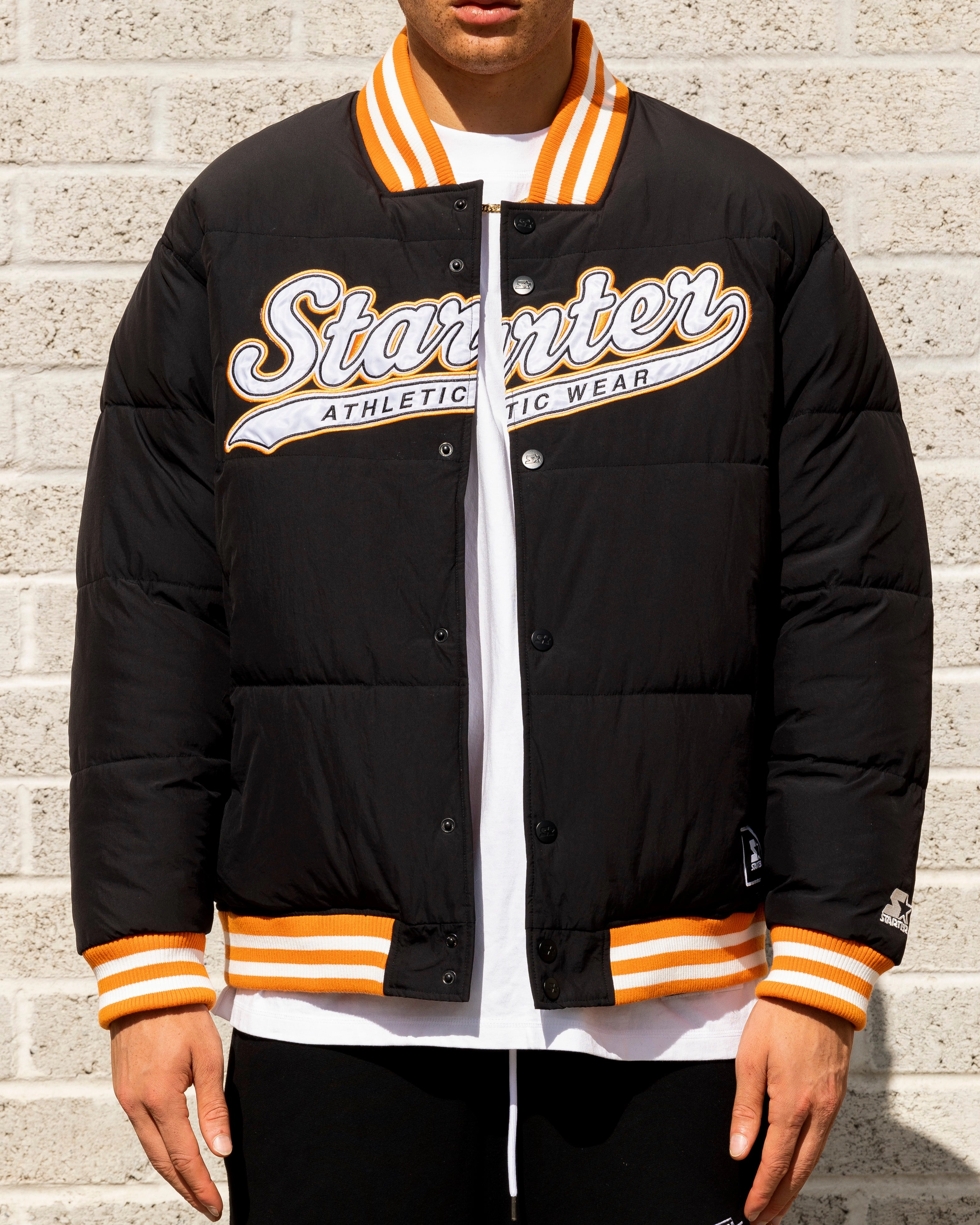 Starter Athletic Bomber Jacket Black Razor