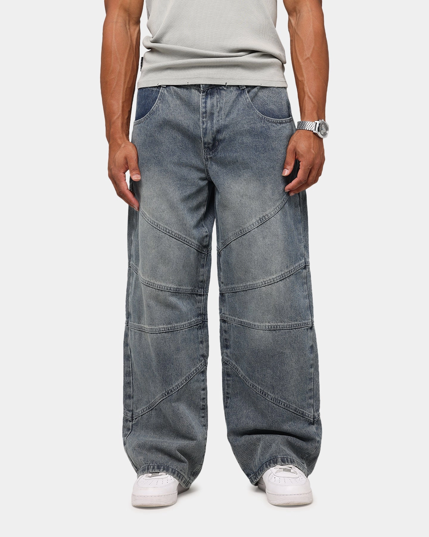 Saint Morta Amplus Armoury Jeans Dirty Denim Relaxed Style Outdoor Enthusiast Evening Stroll Smooth Loose Versatile