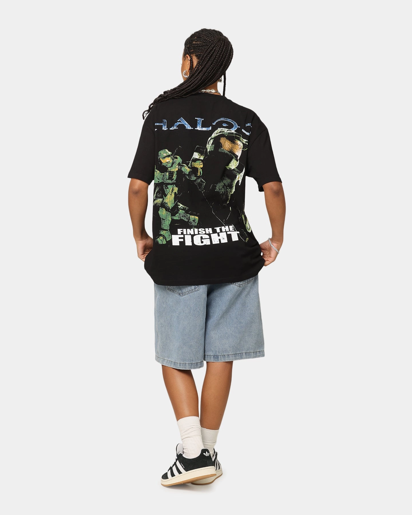 Goat Crew X Halo Big Head Heavyweight T-Shirt Black Lightweight Layer
