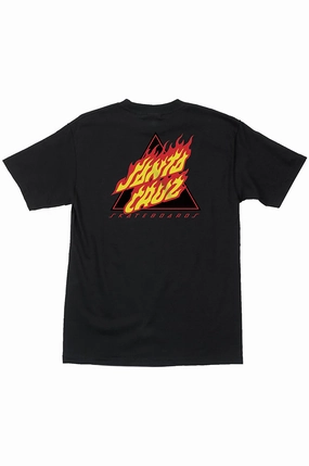 Santa Cruz Flamed Not A Dot SS Regular Fit Tee Colorfast Material Travel Style