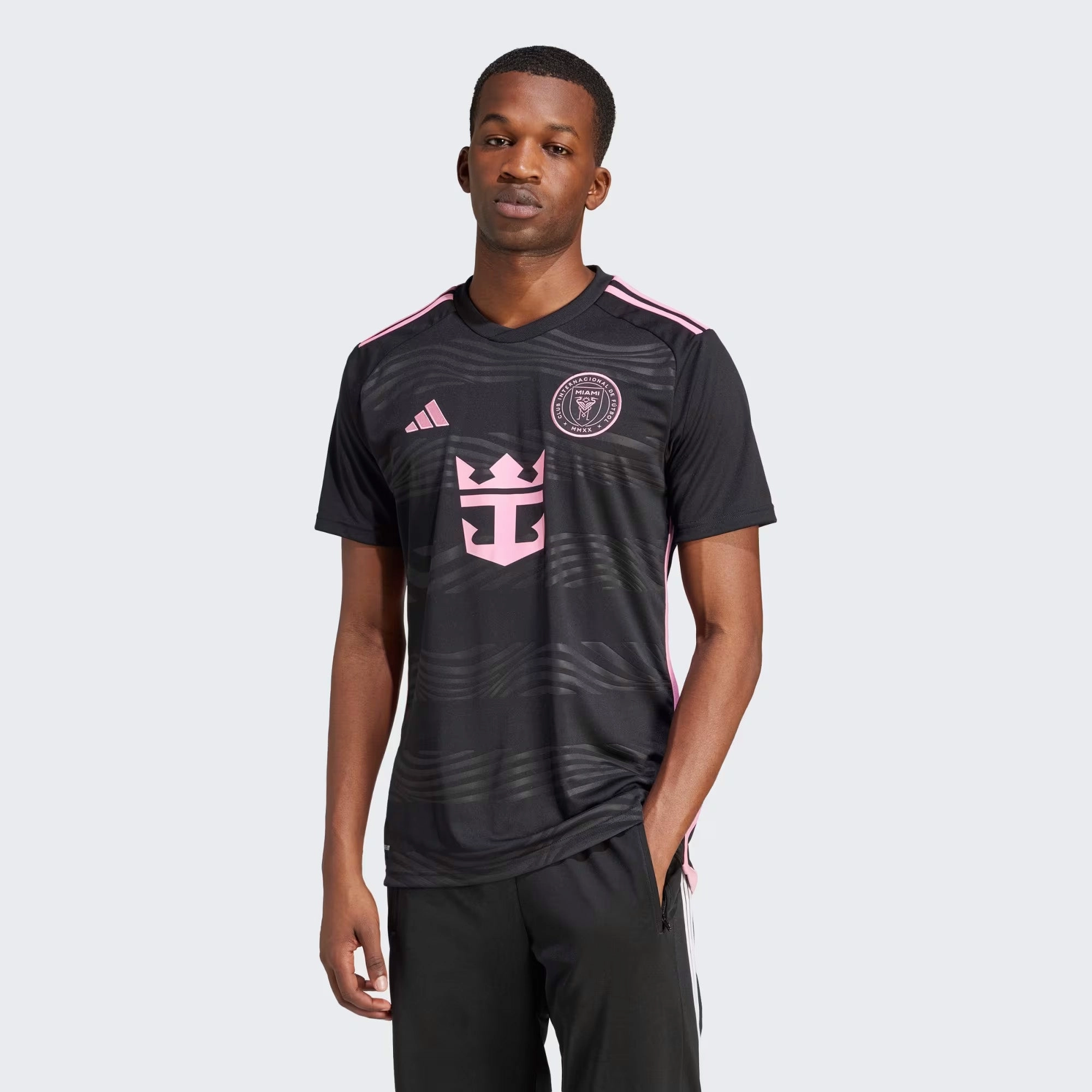 Tagless Design Designer Touch Adidas Inter Miami CF Messi Away Jersey 'Black'