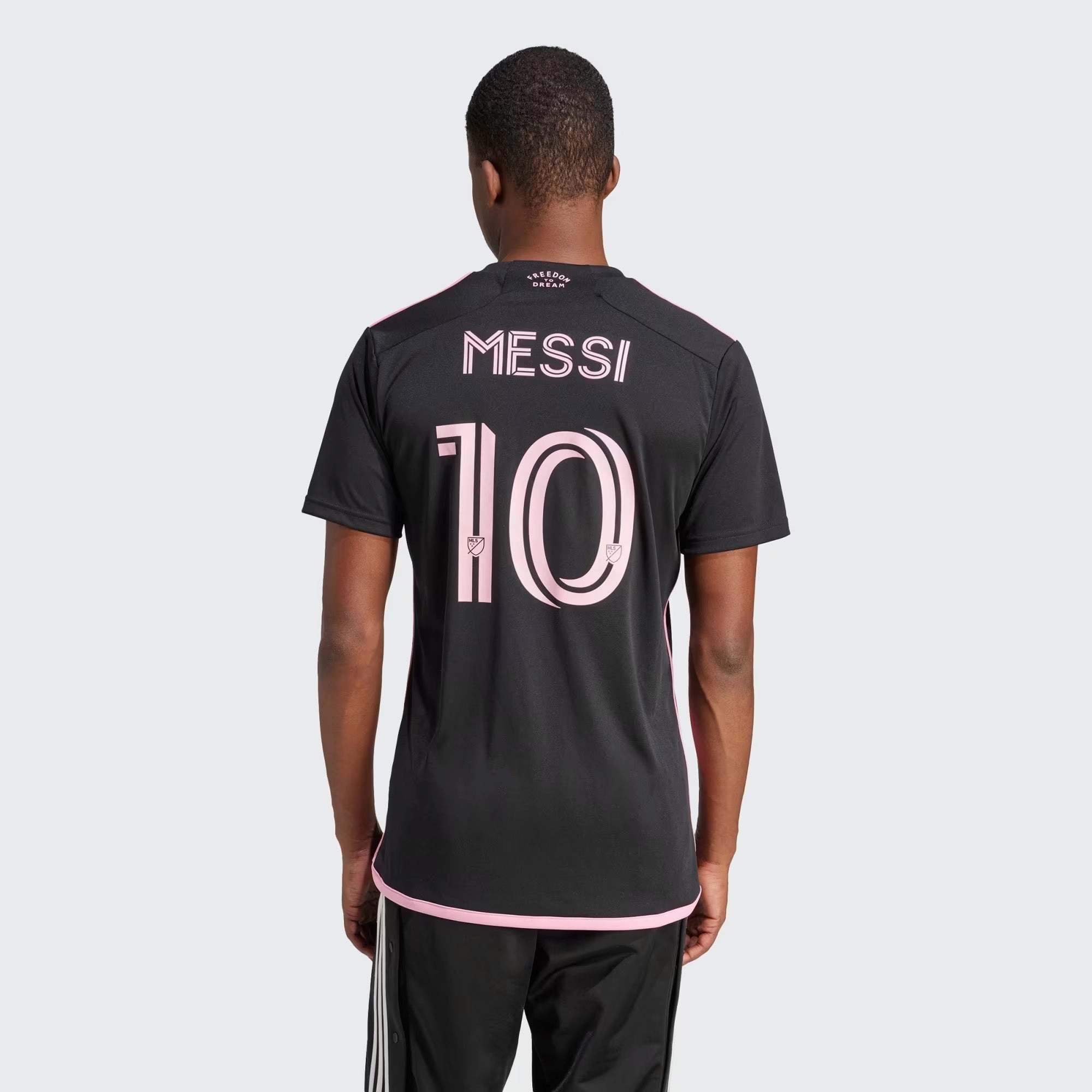 Adidas Inter Miami CF Messi Away Jersey 'Black' Versatile Piece Quick-Dry